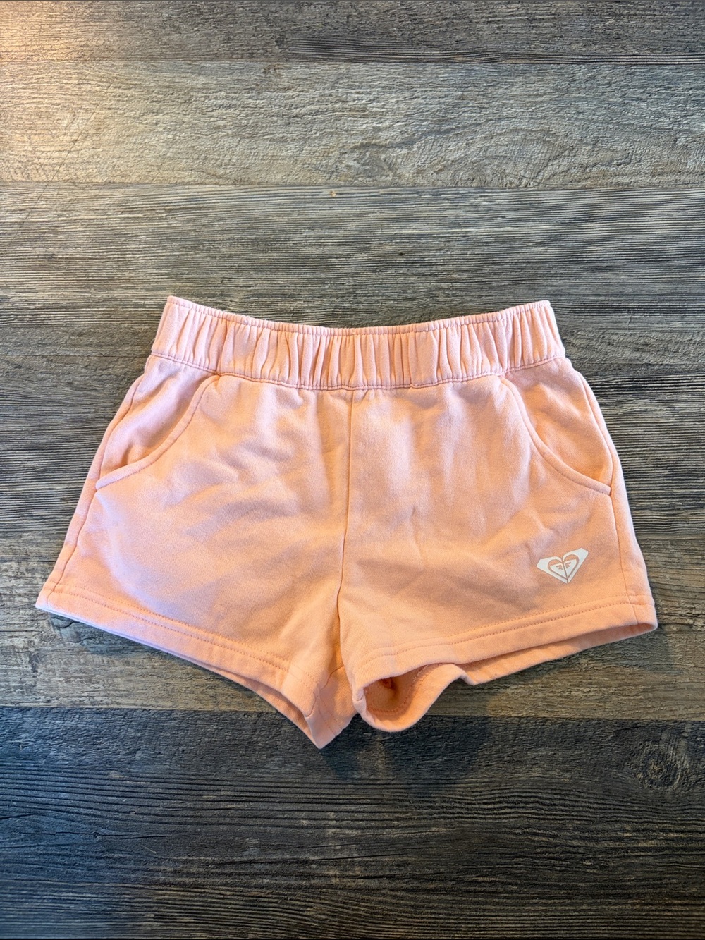 Roxy Peach Elastic-Waist Girls' Shorts